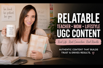 create teacher and millennial mom ugc for family brands
