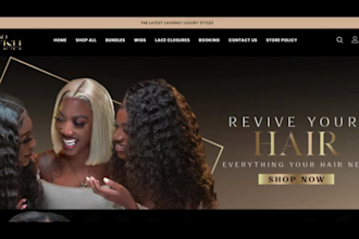 design hair extension shopify store hair extension website beauty website