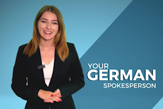 be your professional spokesperson in german