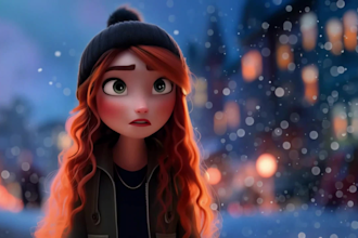 create disney pixar 3d ai animation video, ai  cartoon animated short film