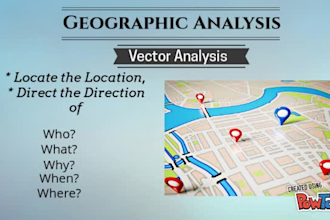 create high quality gis maps, spatial analysis, and cartography solutions