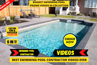 do swimming pool contractors or swimming pool care video ads