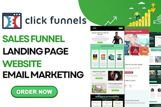design clickfunnels sales funnel, landing page, website, clickfunnels 2 0