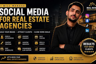 manage social media for real estate agencies