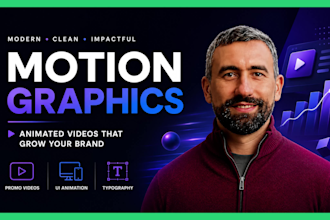 create premium motion graphics and animated video