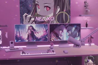 create custom 3d animated starting soon screen for twitch, youtube, and kick
