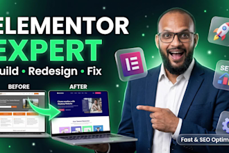 design wordpress elementor website, figma to elementor