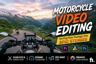 do action camera and motorcycle video editing