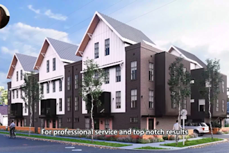 create photorealistic exterior architectural 3d rendering