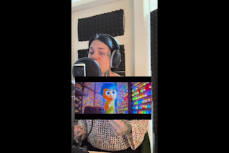 record and dub a female voiceover in german
