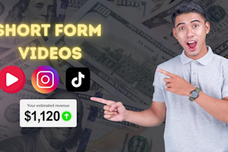 edit short form video for tiktok, reels and youtube shorts