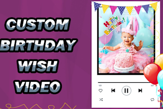 make a birthday wish video in 24 hours