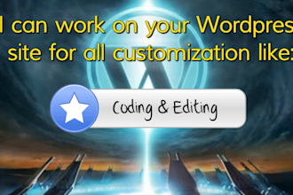 modify or customize your wordpress blog or site