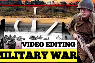 be your professional youtube editor for military videos