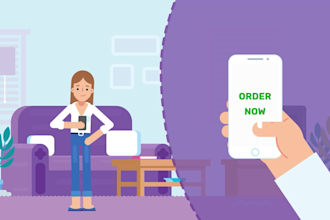 create 2d animated explainer video or custom 2d animation video in 24h