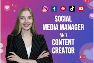 be your social media manager and content creator