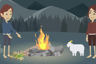 make 2d animated explainers bible story animation video