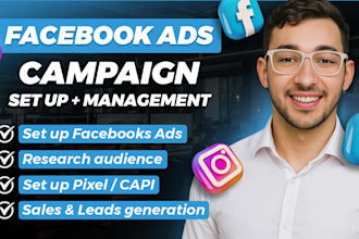 be your expert facebook ads campaign manager