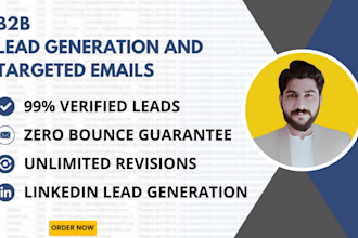 do b2b lead generation, linkedin lead generation for any industry