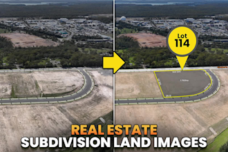 create real estate subdivision land images