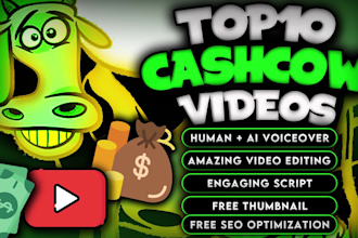 make cash cow videos youtube automation channel top 10 videos