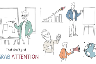 create a custom whiteboard animation explainer doodle video