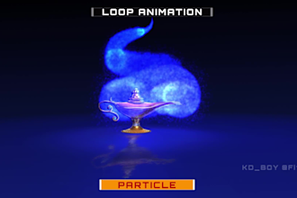 do 4k professional 3d loop animations