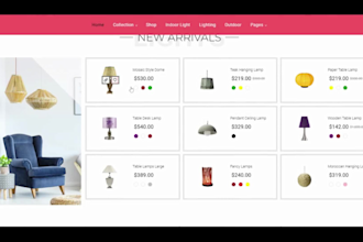 develop an exclusive led lighting website or home improvement wordpress website