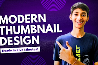create design for thumbnails and video