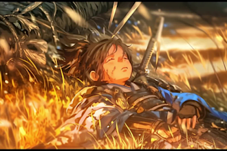 create ai video art, anime animation, 2d ai music video, ai short film