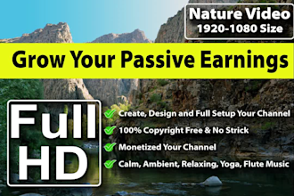 create youtube channel with 3 hour meditation, relaxing music video