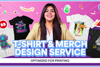 do graphic t shirt design for merch clothing brand