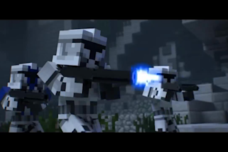 make a 3d minecraft short video for your animation project