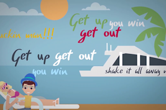 create 2d stylish animated lyrics video for your song