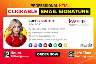 do clickable HTML email signature gmail email signature