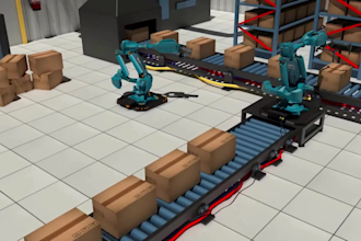 create robotic arm animation industrial machinery animation 3d animation video