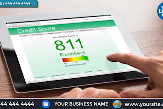 make credit repair or credit fixing service explainer promo video