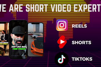 edit youtube shorts, reels, tik tok professionally
