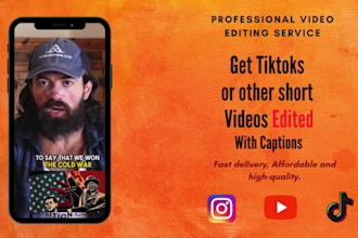 edit tiktok videos or other short form content
