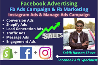 do shopify facebook ads campaign, instagram ads, to grow your business