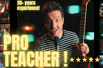 be your guitar teacher from beginners to advanced online guitar lessons