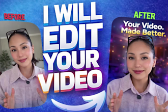professionally edit videos for youtube, tiktok and shorts