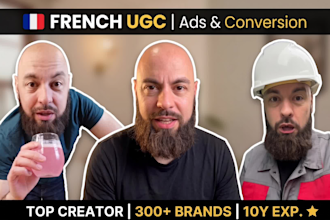 male ugc content creator for meta ads video and spokesperson