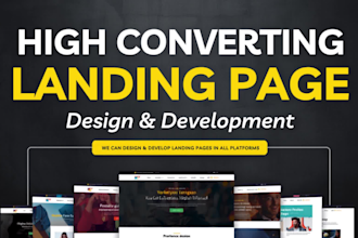 build a wordpress landing page, sales page or sales funnel that converts