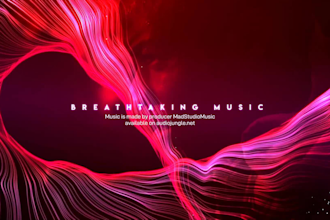 create cinematic inspiring particles titles animation