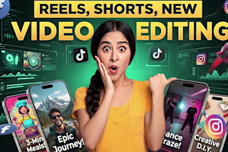 make ai shorts video editing, instagram reels editing, youtube shorts video