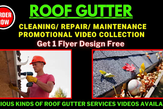 do roof gutter cleaning repair or maintenance promo video