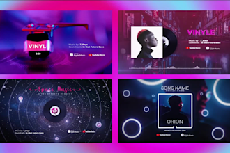 create an aesthetic audio visualizer and music video