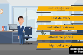 expert kinetic typography and promotion videos