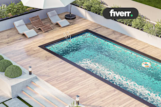 do backyard landscape design, garden, pool, patio, fireplace, deck